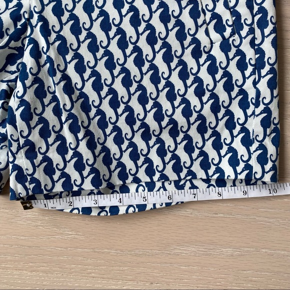 J.Crew Women Shorts Blue Seahorse Patterned - Picture 5 of 10